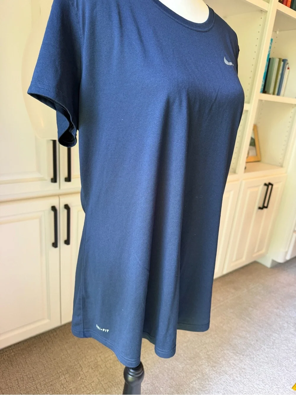 Nike Navy Short Sleeve Dry-Fit Tee